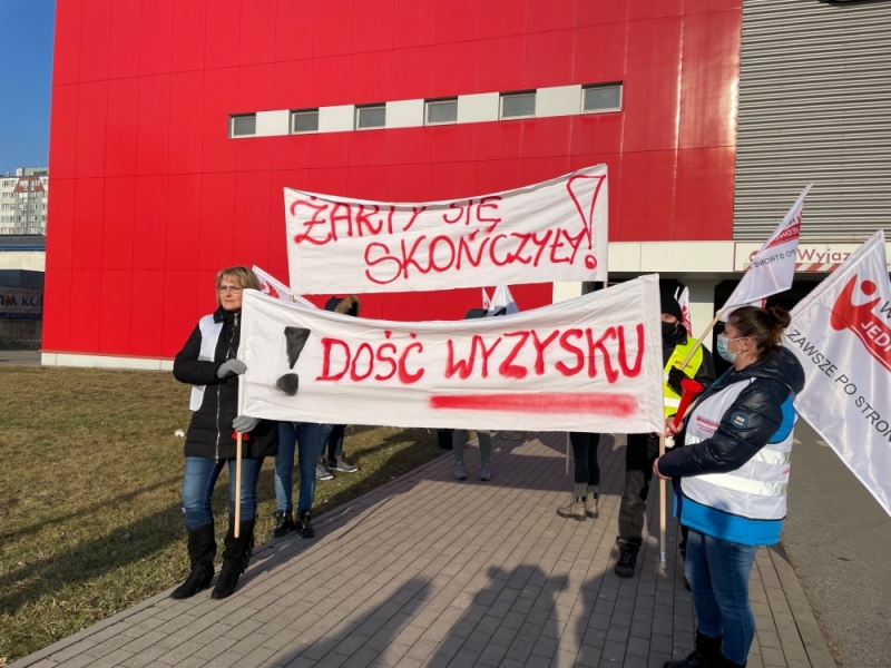 Protest pracowników Kauflandu. Chcą podwyżek - fot. archiwum radiowroclaw.pl