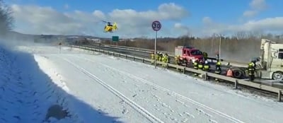 Śmiertelny wypadek na obwodnicy Bolkowa. Droga zablokowana [WIDEO]