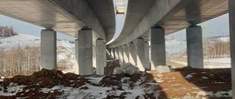 Zima nie przeszkodziła w pracach, trasa S3 z Kamiennej Góry do Lubawki powstaje zgodnie z planem - 0