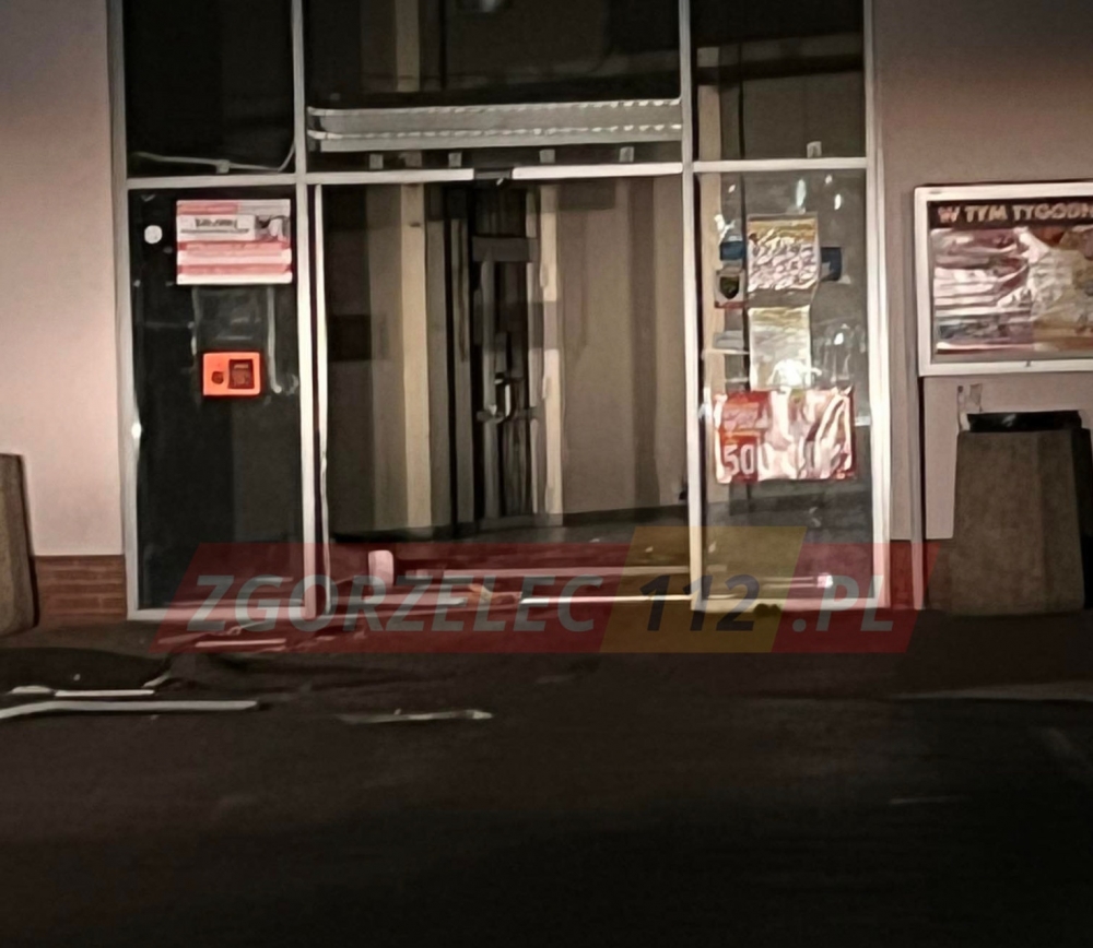 Włamanie do bankomatu w gminie Bogatynia - fot. zgorzelec112.pl
