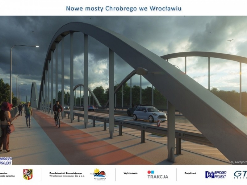 Wrocławskie Inwestycje dostały pozwolenia na budowę nowych Mostów Chrobrego - fot. mat. prasowe