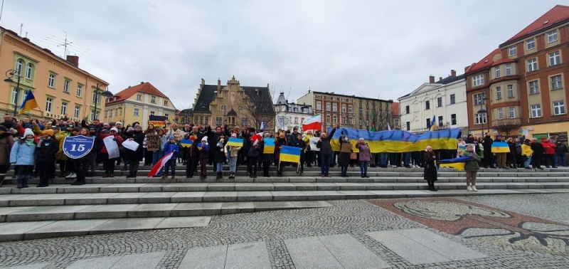 Wałbrzych solidarny z Ukrainą - Fot: Piotr Mróz