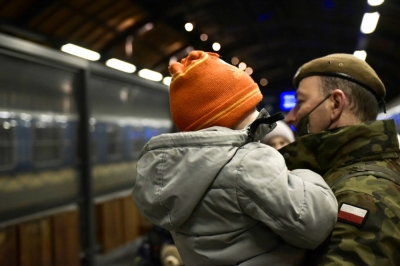 Żołnierze 16. DBOT wspierają uchodźc&oacute;w z Ukrainy