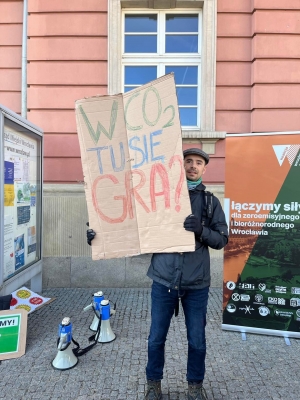 Aktywiści protestowali przeciwko sprzedaży działek w rejonie Lasu Mokrzańskiego - 2
