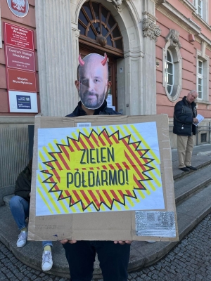 Aktywiści protestowali przeciwko sprzedaży działek w rejonie Lasu Mokrzańskiego - 3