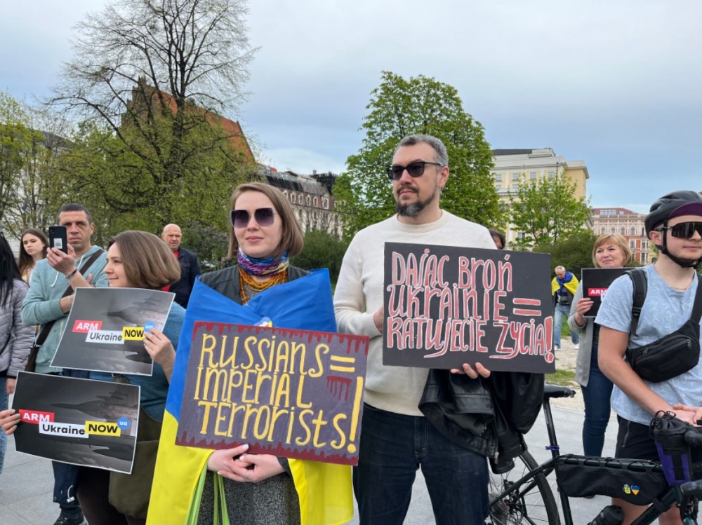 Kolejna manifestacja solidarności z Ukrainą - fot. Joanna Jaros