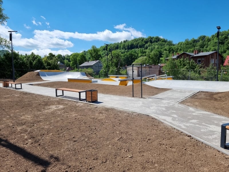 Skatepark w Walimiu gotowy. 1 czerwca otwarcie - fot. B. Szarafin
