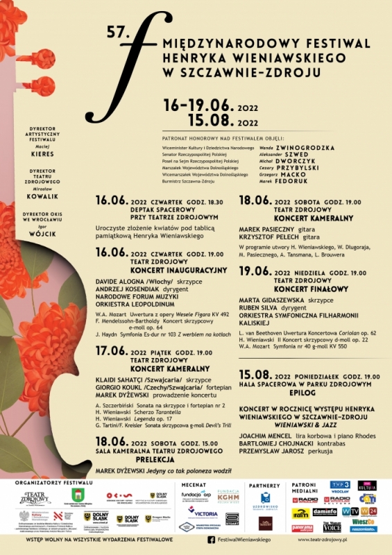 57. Międzynarodowy Festiwal Henryka Wieniawskiego w Szczawnie-Zdroju - fot. mat. prasowe
