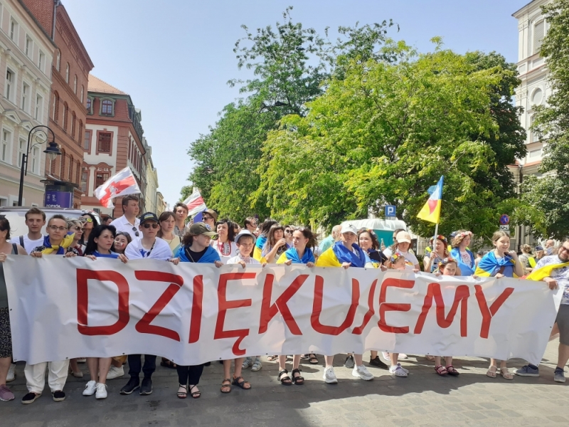 Marsz Wdzięczności przeszedł ulicami Wrocławia - fot. Elżbieta Osowicz