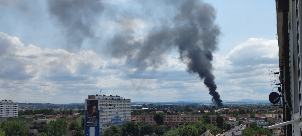 Legnica: Pożar przy ulicy Hangarowej - Fot. Użyczone 