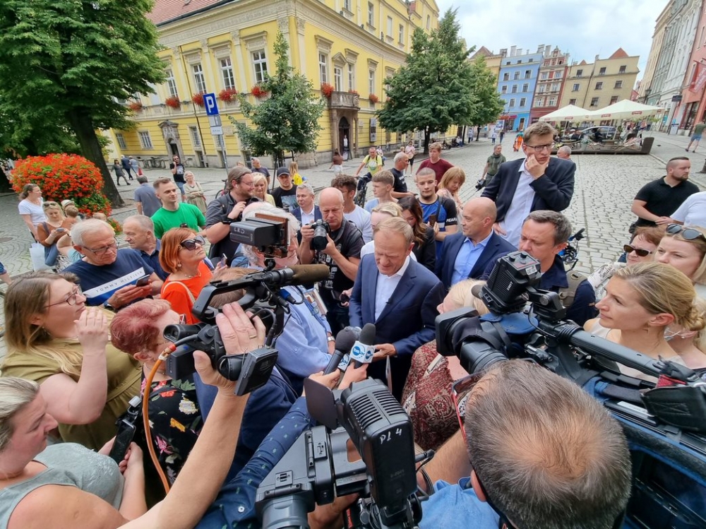 Donald Tusk na Dolnym Śląsku - fot. Bartosz Szarafin