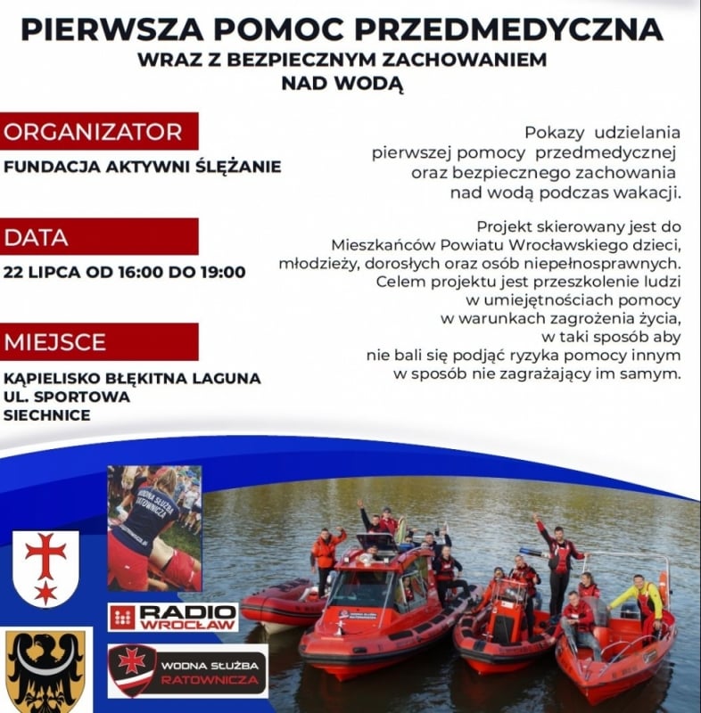 Pierwsza pomoc przedmedyczna wraz z bezpiecznym zachowaniem nad wodą - fot. mat. prasowe