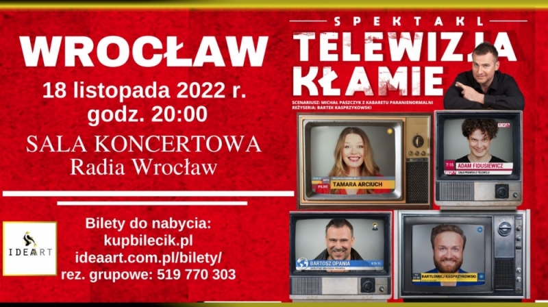 "Telewizja kłamie"; Wybuchowa mieszanka teatru i kabaretu - fot. mat. prasowe