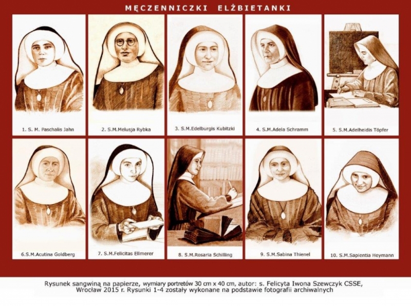 Dźwiękowa Historia: Błogosławione Maria Paschalis Jahn i IX Towarzyszek ze Zgromadzenia Sióstr św. Elżbiety - Rys. s. Felicyta Iwona Szewczyk CSSE / Zgromadzenie Sióstr św. Elżbiety