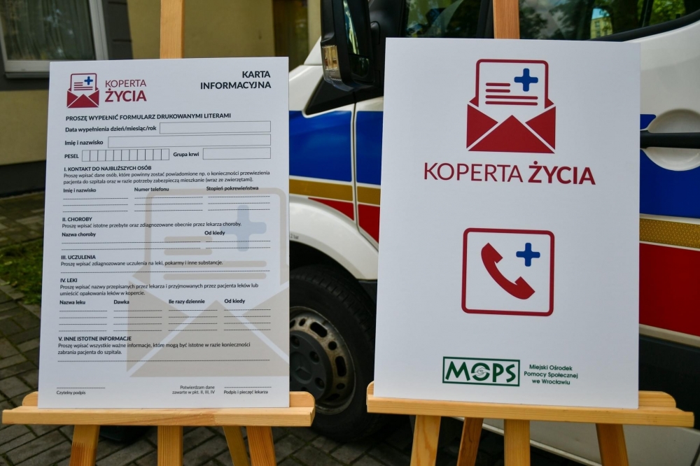 Do wrocławian trafią koperty życia - MOPS Wrocław