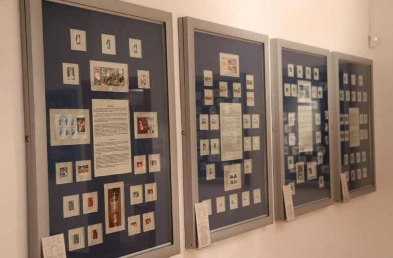 „Twarze Elżbiety II” w muzeum we Wrocławiu - fot. Muzeum Poczty i Telekomunikacji we Wrocławiu