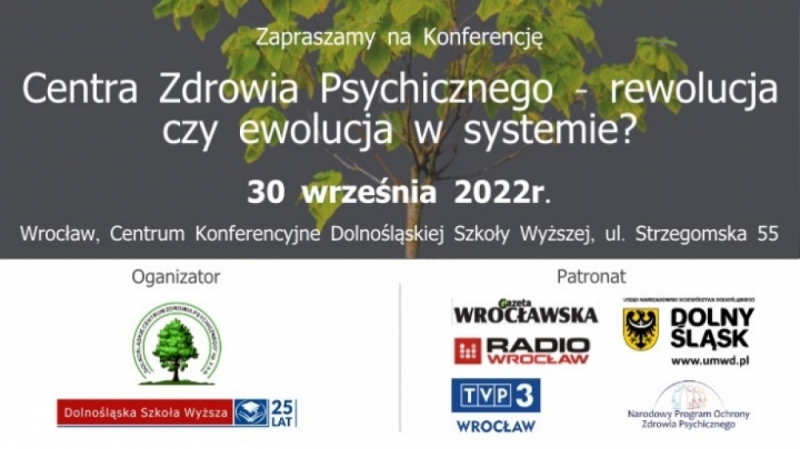 Konferencja Centra Zdrowia Psychicznego - rewolucja czy ewolucja w systemie? - fot. mat. prasowe