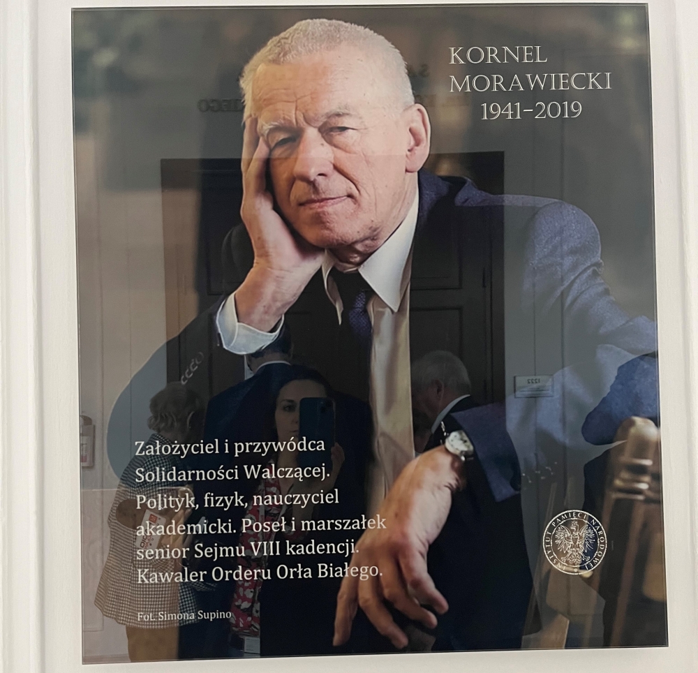 Działacze Solidarności upamiętnili rocznicę śmierci marszałka seniora Kornela Morawieckiego - fot. materiały prasowe