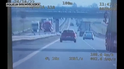 189 km/h po S8. Skończyło się wysokim mandatem