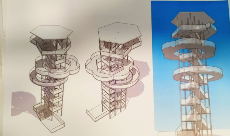 Na Wielkiej Kopie w Rudawach Janowickich stanie 25-metrowa wieża widokowa - wizualizacje inwestora