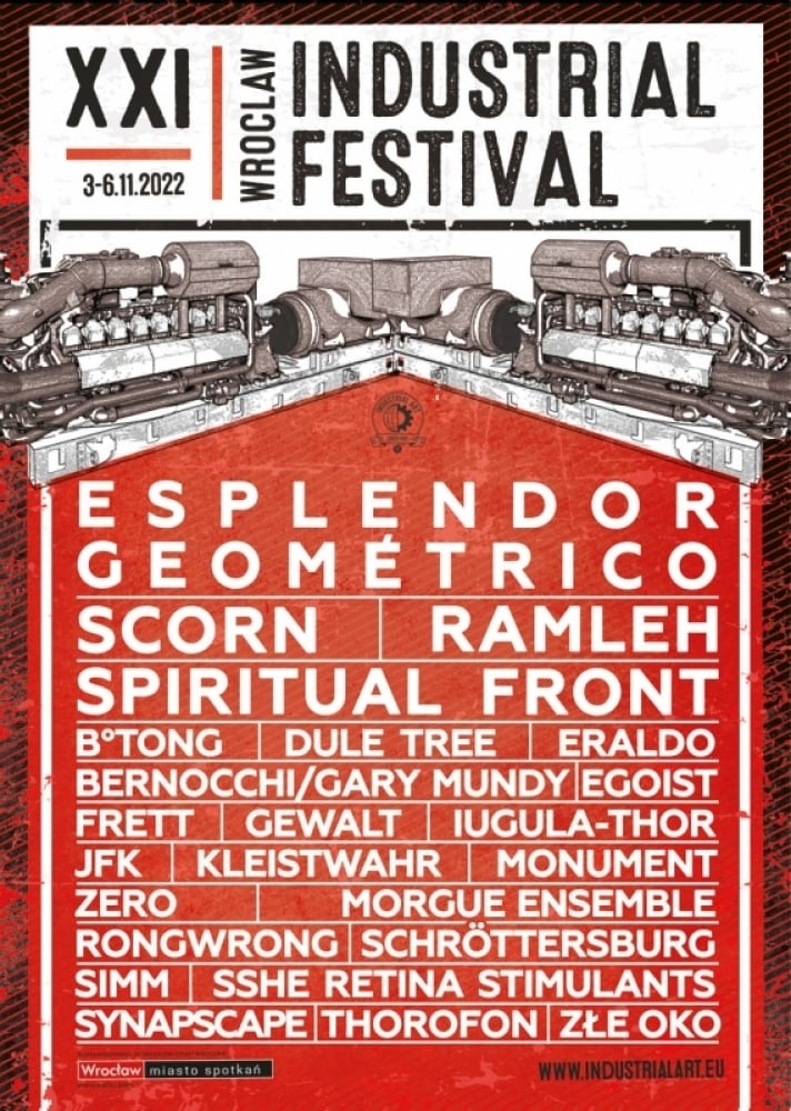 Wrocław Industrial Festiwal: muzyczne eksperymenty, maszyny oraz przyjaźń - plakat festiwalu