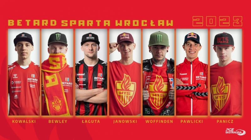 Znamy już skład wrocławskich żużlowców na sezon 2023 PGE Ekstraligi - fot. WTS Sparta Wrocław