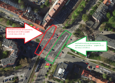 Wrocław: Weekendowa wymiana nawierzchni ulic Powstańców Śląskich, Hallera i Wiśniowej - 1