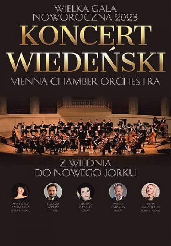 Wielka Gala Noworoczna - Koncert Wiedeński z Wiednia do Nowego Jorku - Vienna Chamber Orchestra - fot. mat. prasowe