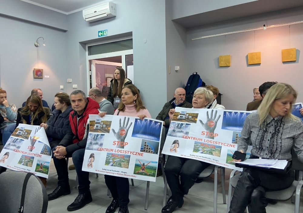 "Nie" dla budowy centrum logistycznego w Malinie - fot. Martyna Czerwińska