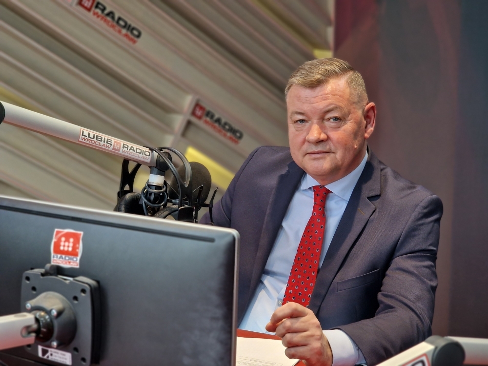 W studiu Roman Potocki, starosta powiatu wrocławskiego - fot. RW