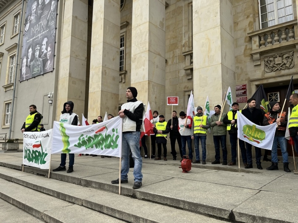 Ogólnopolski protest rolników. Także we Wrocławiu - Fot: Joanna Jaros