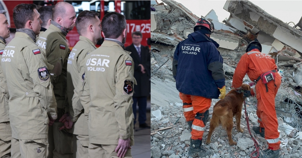 Dolnośląscy strażacy wrócili z akcji ratunkowej w Turcji - fot. Jakub Ciołko
