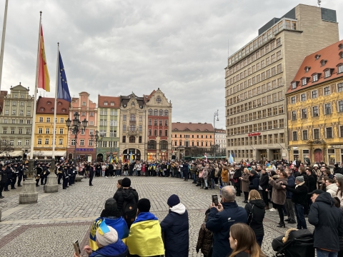 Rok temu wybuchła wojna. Wrocław solidarny z Ukrainą - 2