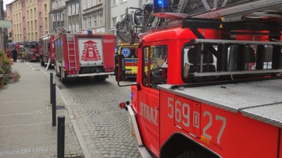 Pożar mieszkania w Świdnicy. Strażacy szukali dziecka