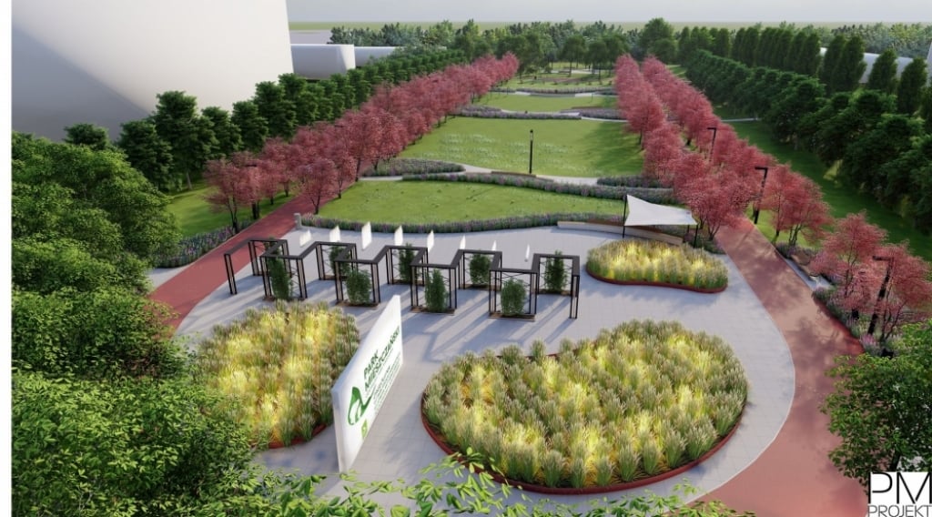 We Wrocławiu powstanie nowy park - fot. Zielony Wrocław (wizualizacja)