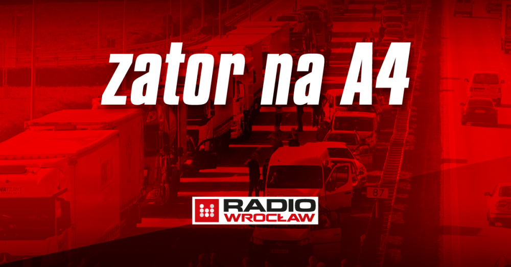 Uwaga, kierowcy! Korek na autostradzie A4 - fot. RW