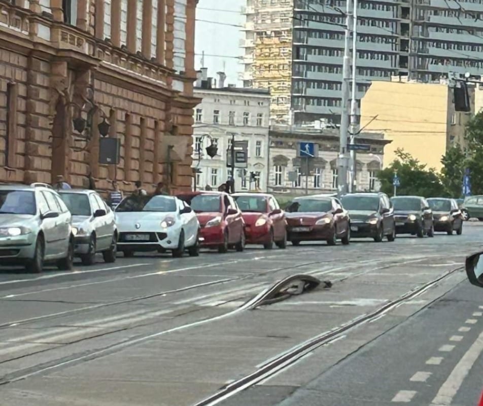 Tramwajowy "tor przeszkód" na Podwalu - fot. użyczone
