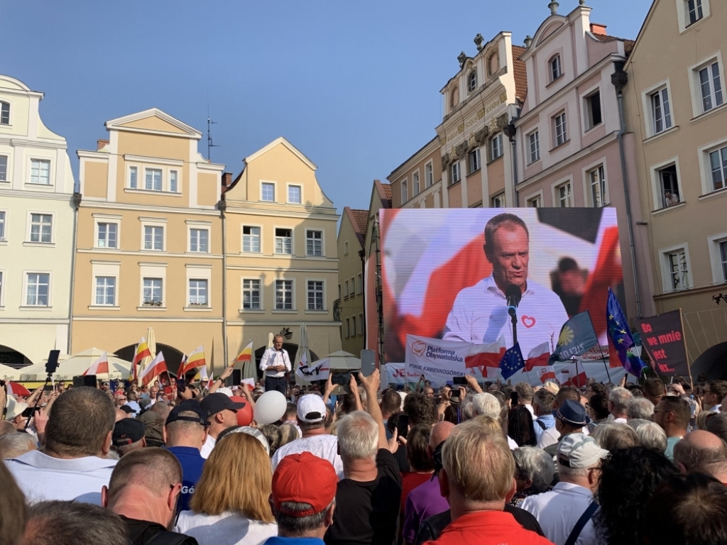 Donald Tusk w Jeleniej Górze - fot. RW