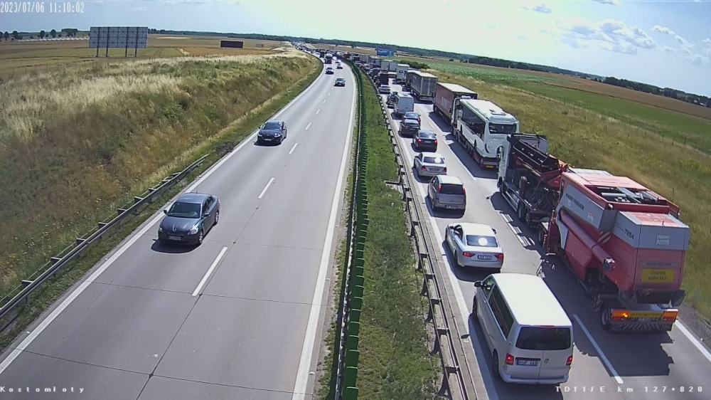 Uwaga, kierowcy! Autostrada A4 już przejezdna (AKTUALIZACJA) - fot. kamery GDDKiA
