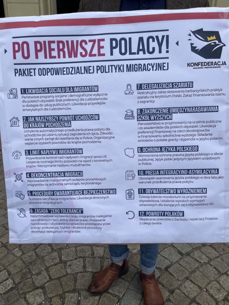 Konfederaci chcą, by imigranci w ciągu dwóch lat nauczyli się języka polskiego - fot. Joanna Jaros