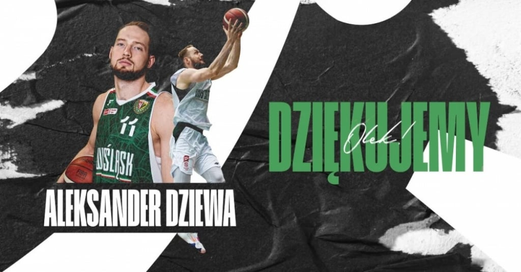 Aleksander Dziewa odchodzi ze Śląska Wrocław - fot. wks-slask.eu