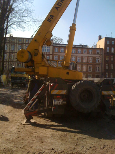 Głębokie wykopy pod budynek ASP - 3