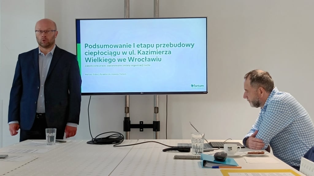 Fortum kończy I etap przebudowy sieci wzdłuż ul. Kazimierza Wielkiego - fot. Beata Makowska
