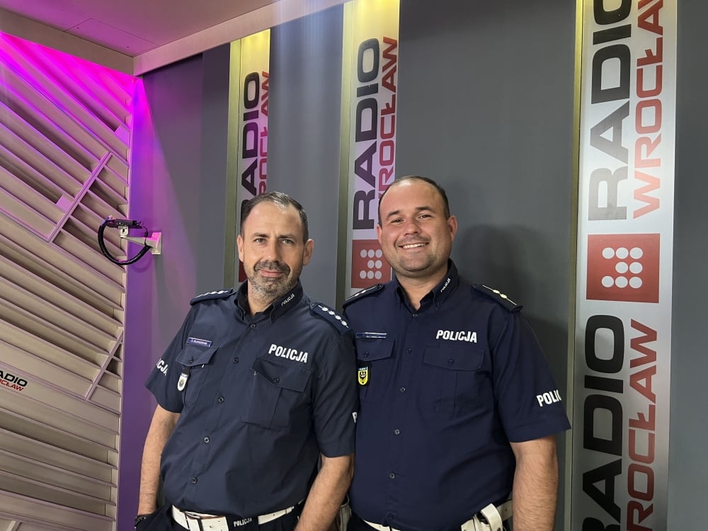 Reakcja24: W studiu policjanci z drogówki - fot. Radio Wrocław