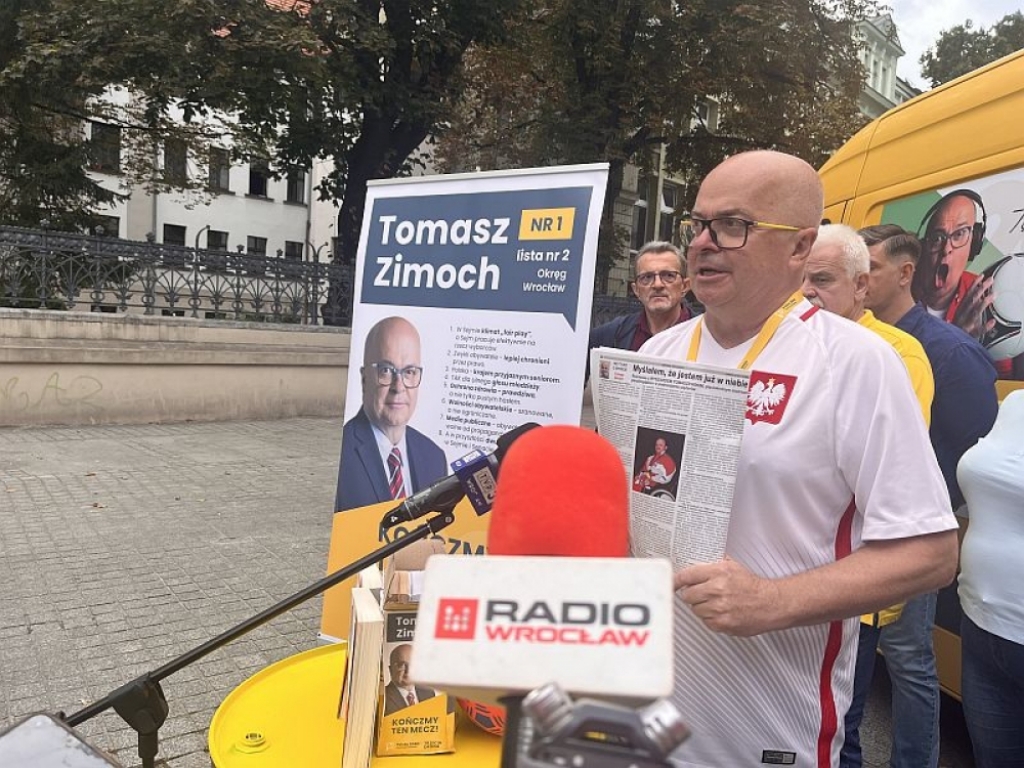 Tomasz Zimoch rozpoczyna kampanię wyborczą - fot. Joanna Jaros