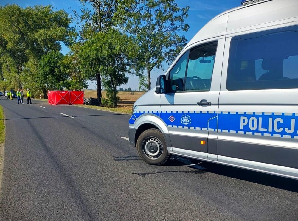 Śmiertelny wypadek pod Legnicą - droga 364 zablokowana  - fot.policja w Złotoryi