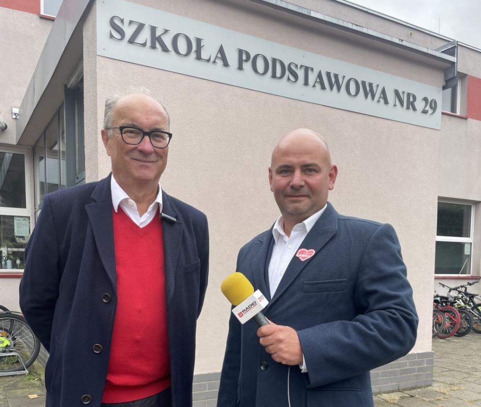 Dominik Kłosowski przedstawił swoje postulaty dotyczące szkół - fot. Ida Górska