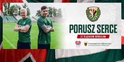 "Porusz serce" ze Śląskiem Wrocław. Specjalna akcja na meczu z ŁKS-em