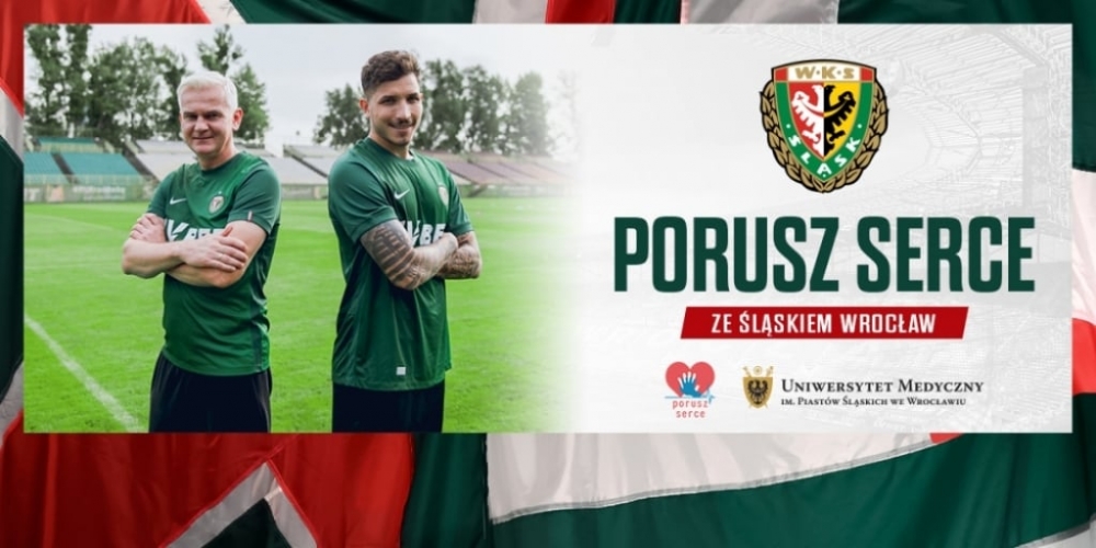 Porusz Serce. Śląsk Wrocław łączy siły z Uniwersytetem Medycznym - fot. mat. prasowe