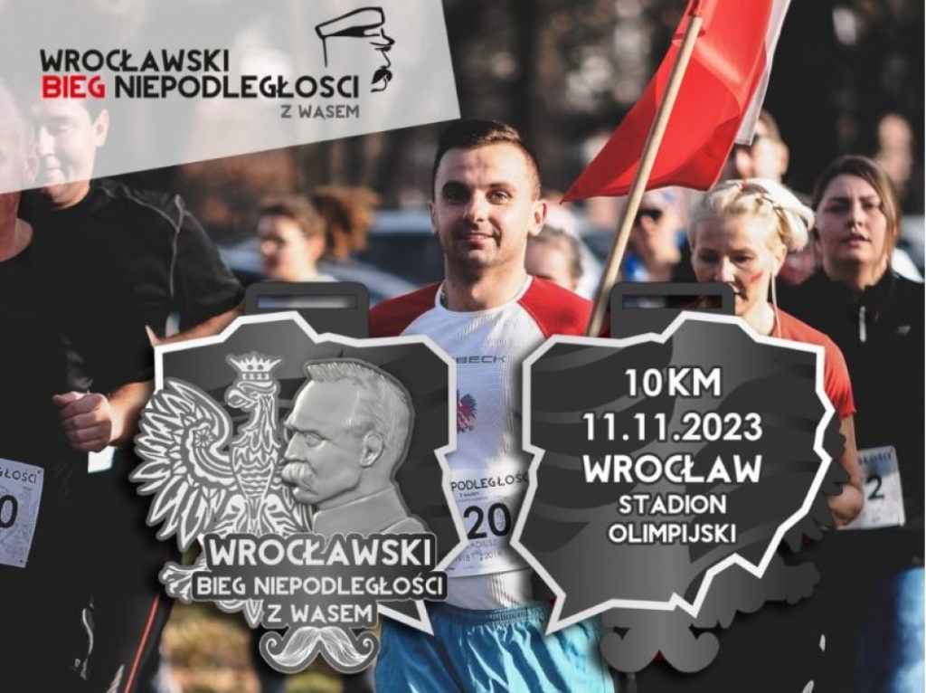 Tysiąc uczestników... z wąsem pobiegnie we Wrocławiu - fot. biegniepodleglosci.pro-run.pl